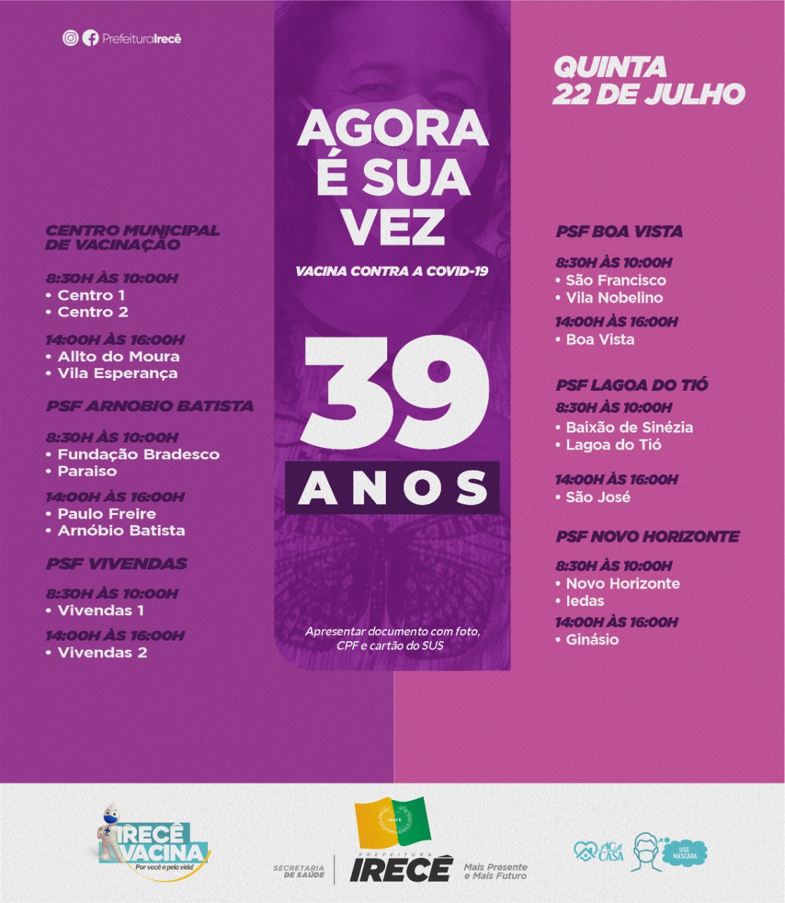 Quem aí tem 39 anos e tá ansioso pra tomar a vacina contra a COVID-19?